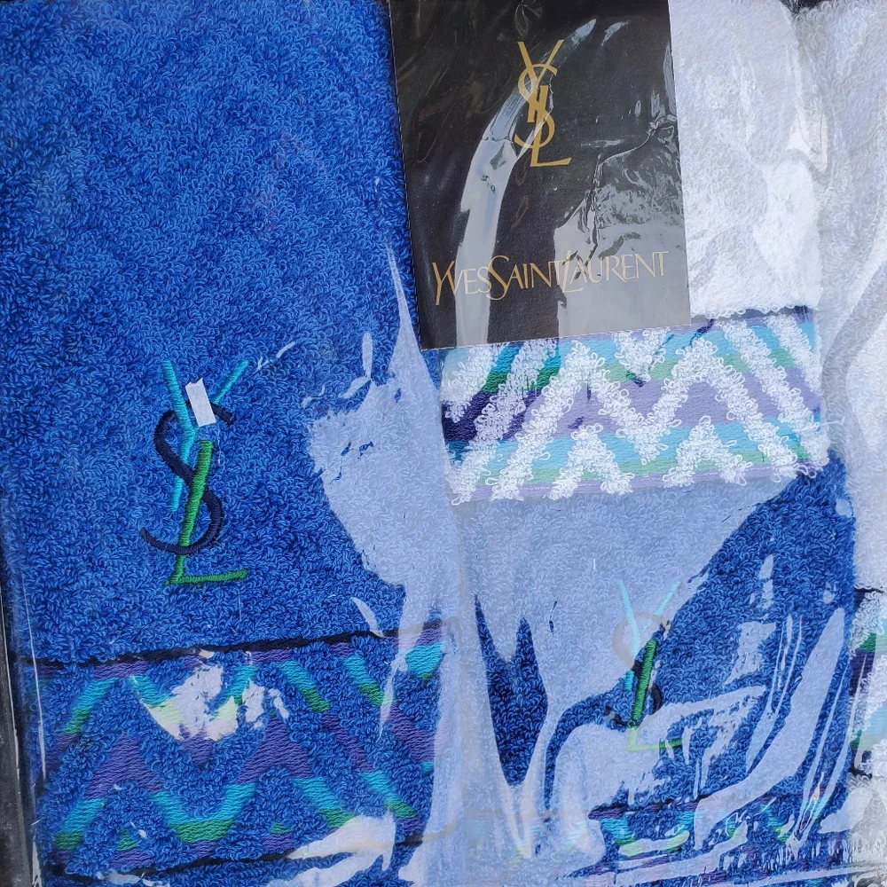 Vintage YvesSaintLaurent Towels Set